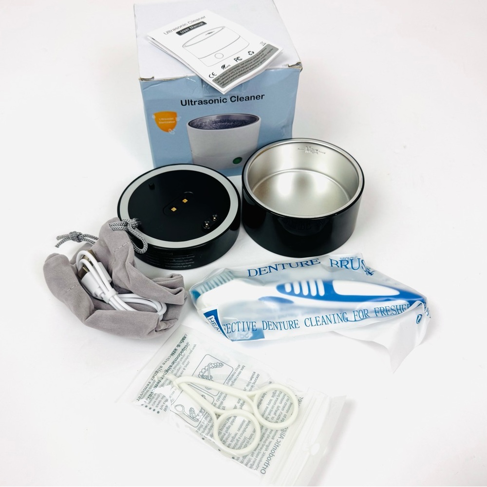 NEW Ultrasonic Cleaner Portable Ultrasonic UV Cleaner for Dentures & Jewelry